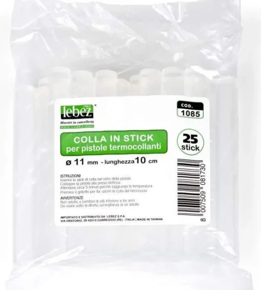 Bissolo Casa Cancelleria Colle<LEBEZ - CONFEZIONE 25PZ COLLA A CALDO : vendita online LEBEZ - CONFEZIONE 25PZ COLLA A CALDO in offerta