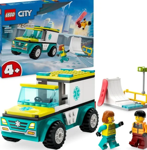 Bissolo Casa Lego City<LEGO CITY - AMBULANZA DI EMERGENZA E SNOWBOARDER: vendita online LEGO CITY - AMBULANZA DI EMERGENZA E SNOWBOARDER in offerta