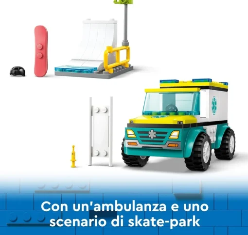 Bissolo Casa Lego City<LEGO CITY - AMBULANZA DI EMERGENZA E SNOWBOARDER: vendita online LEGO CITY - AMBULANZA DI EMERGENZA E SNOWBOARDER in offerta