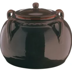 Bissolo Casa Cottura Casseruole<LEGUMIERA 4 MANICI LINEA BRUNA IN TERRACOTTA DIAM. 20CM