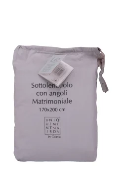 Bissolo Casa Lenzuola Sotto<LENZUOLA CON ANGOLI IN COTONE 2P CM 170X200 LECTI GRACIER GRAY: vendita online LENZUOLA CON ANGOLI IN COTONE 2P CM 170X200 LECTI GRACIER GRAY in offerta
