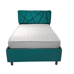 Bissolo Casa Letti Una Piazza E Mezza<LETTO 1 PIAZZA E MEZZA CONTENITORE MOD. POP IN TESSUTO LYCRA VERDE PETROLIO