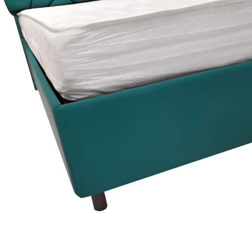 Bissolo Casa Letti Una Piazza E Mezza<LETTO 1 PIAZZA E MEZZA CONTENITORE MOD. POP IN TESSUTO LYCRA VERDE PETROLIO