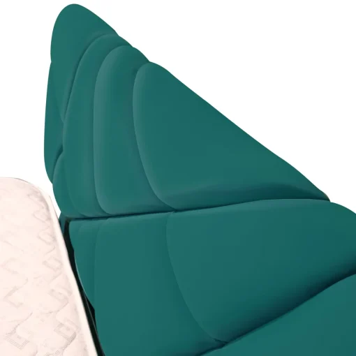 Bissolo Casa Letti Una Piazza E Mezza<LETTO 1 PIAZZA E MEZZA CONTENITORE MOD. POP IN TESSUTO LYCRA VERDE PETROLIO