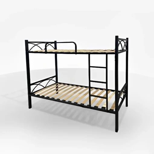 Bissolo Casa Letti Singoli|Reti Singole<LETTO A CASTELLO BUNK METALLO NERO