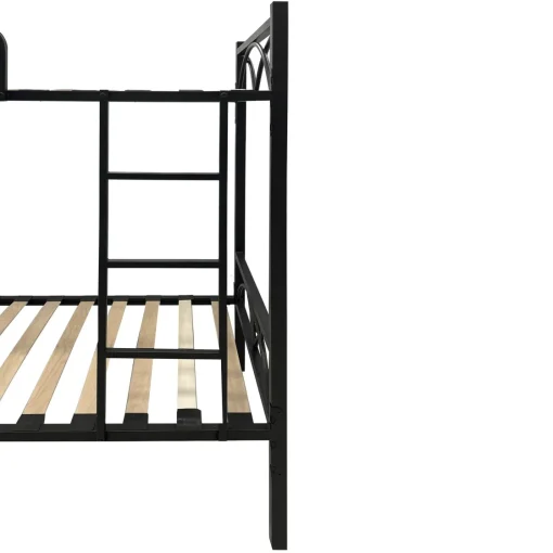 Bissolo Casa Letti Singoli|Reti Singole<LETTO A CASTELLO BUNK METALLO NERO