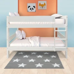 Bissolo Casa Letti Singoli<LETTO A CASTELLO IN LEGNO MASSELLO BIANCO