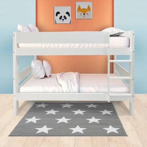 Bissolo Casa Letti Singoli<LETTO A CASTELLO IN LEGNO MASSELLO BIANCO