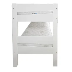 Bissolo Casa Letti Singoli<LETTO A CASTELLO IN LEGNO MASSELLO BIANCO