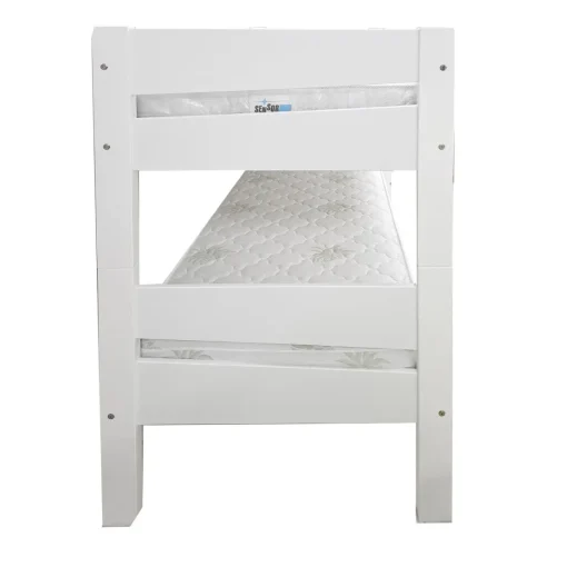 Bissolo Casa Letti Singoli<LETTO A CASTELLO IN LEGNO MASSELLO BIANCO
