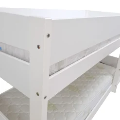 Bissolo Casa Letti Singoli<LETTO A CASTELLO IN LEGNO MASSELLO BIANCO