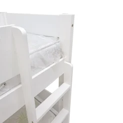 Bissolo Casa Letti Singoli<LETTO A CASTELLO IN LEGNO MASSELLO BIANCO