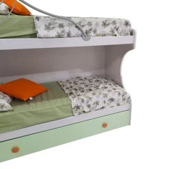Bissolo Casa Letti Singoli<LETTO A CASTELLO MOD. FLY FRASSINO NUVOLA, SEDANO E ALBICOCCA