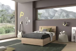 Bissolo Casa Letti Una Piazza E Mezza<Letto contenitore con Rete inclusa: Letto in Colore Noce
