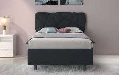Bissolo Casa Letti Una Piazza E Mezza<LETTO CONTENITORE POP 1 PIAZZA E 1/2 TESSUTO LYCRA ANTRACITE