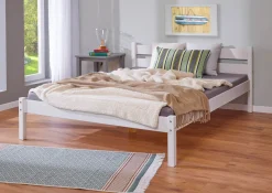Bissolo Casa Letti Una Piazza E Mezza<LETTO DA 140 MOD. VILMO IN LEGNO MASSELLO BIANCO