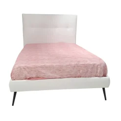 Bissolo Casa Letti Una Piazza E Mezza<LETTO FISSO UNA PIAZZA E MEZZA MOD. SIMPLE IN ECOPELLE BIANCO