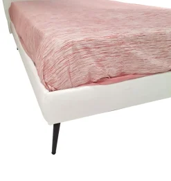 Bissolo Casa Letti Una Piazza E Mezza<LETTO FISSO UNA PIAZZA E MEZZA MOD. SIMPLE IN ECOPELLE BIANCO