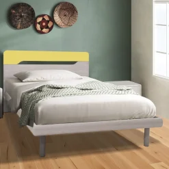 Bissolo Casa Letti Una Piazza E Mezza<LETTO FLY 1 PIAZZA E 1/2 CON GIROLETTO CENERE WOOD