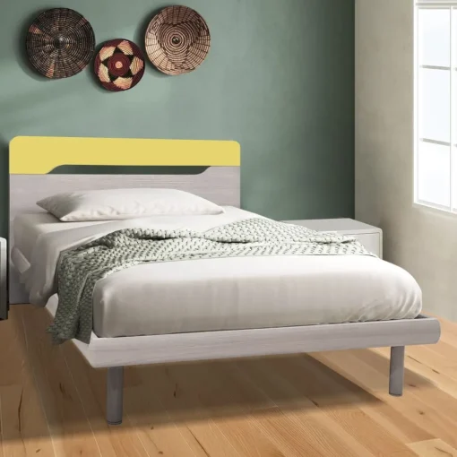 Bissolo Casa Letti Una Piazza E Mezza<LETTO FLY 1 PIAZZA E 1/2 CON GIROLETTO CENERE WOOD