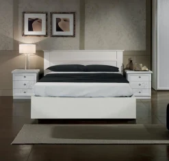 Bissolo Casa Letti Matrimoniali<Letto matrimoniale classico modello GINEVRA in frassini bianco