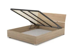 Bissolo Casa Letti Matrimoniali<LETTO MATRIMONIALE CON CONTENITORE NOCE