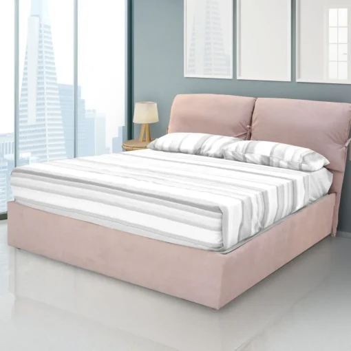 Bissolo Casa Letti Matrimoniali<Letto matrimoniale con contenitore in tessuto