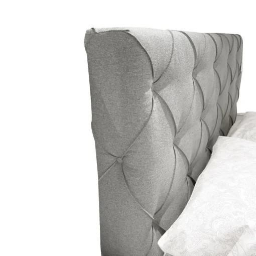 Bissolo Casa Letti Matrimoniali<Letto Matrimoniale Con Contenitore In Tessuto Grigio Chiaro: Letto Matrimoniale in Offerta