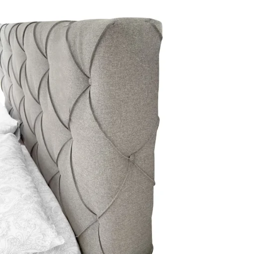 Bissolo Casa Letti Matrimoniali<Letto Matrimoniale Con Contenitore In Tessuto Grigio Chiaro: Letto Matrimoniale in Offerta
