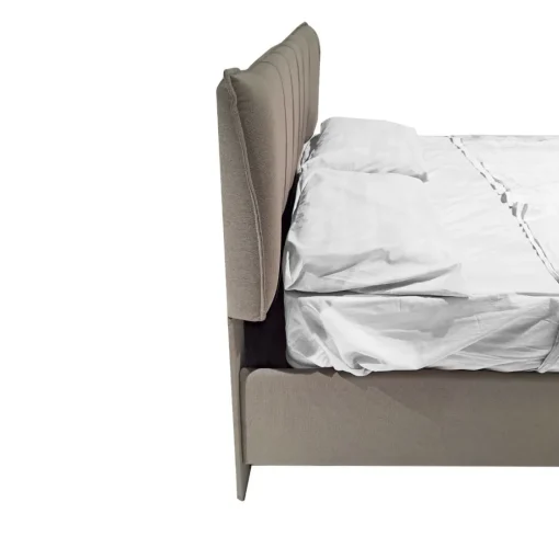 Bissolo Casa Letti Matrimoniali<LETTO MATRIMONIALE CONTENITORE MOD. HUG IN TESSUTO TORTORA