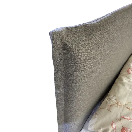 Bissolo Casa Letti Matrimoniali<LETTO MATRIMONIALE CONTENITORE MOD. CHANEL IN TESSUTO GRIGIO