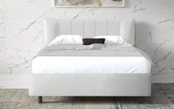 Bissolo Casa Letti Matrimoniali<LETTO MATRIMONIALE CONTENITORE MOD. HUG ECOPELLE BIANCA