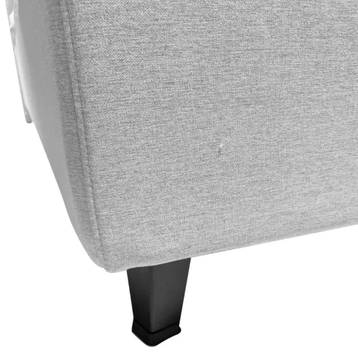 Bissolo Casa Letti Matrimoniali<LETTO MATRIMONIALE CONTENITORE IN TESSUTO GRIGIO CHIARO