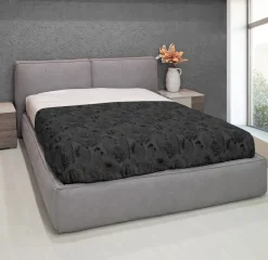 Bissolo Casa Letti Matrimoniali<LETTO MATRIMONIALE CONTENITORE MOD. ADELE IN TESSUTO GRIGIO