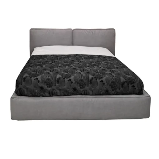 Bissolo Casa Letti Matrimoniali<LETTO MATRIMONIALE CONTENITORE MOD. ADELE IN TESSUTO GRIGIO
