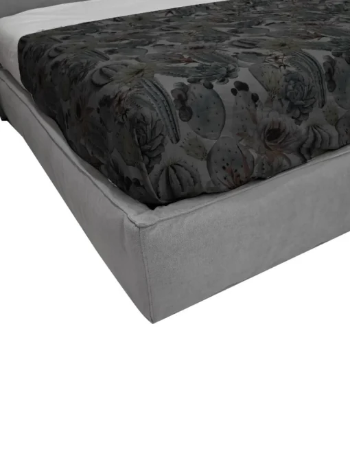 Bissolo Casa Letti Matrimoniali<LETTO MATRIMONIALE CONTENITORE MOD. ADELE IN TESSUTO GRIGIO