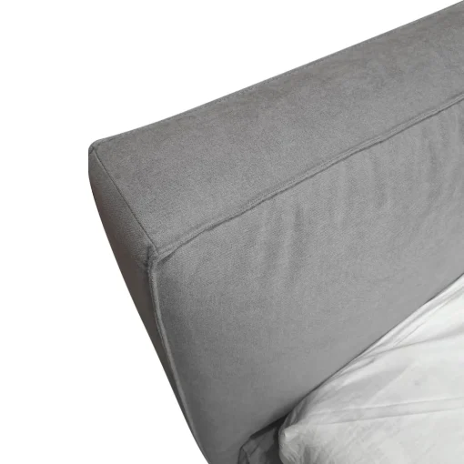 Bissolo Casa Letti Matrimoniali<LETTO MATRIMONIALE CONTENITORE MOD. ADELE IN TESSUTO GRIGIO