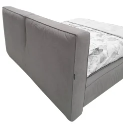 Bissolo Casa Letti Matrimoniali<LETTO MATRIMONIALE CONTENITORE MOD. ADELE IN TESSUTO GRIGIO