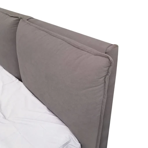 Bissolo Casa Letti Matrimoniali<LETTO MATRIMONIALE CONTENITORE MOD. LEILAH IN TESSUTO GRIGIO