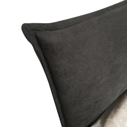 Bissolo Casa Letti Matrimoniali<LETTO MATRIMONIALE CONTENITORE MOD. LINE IN TESSUTO GRIGIO SCURO