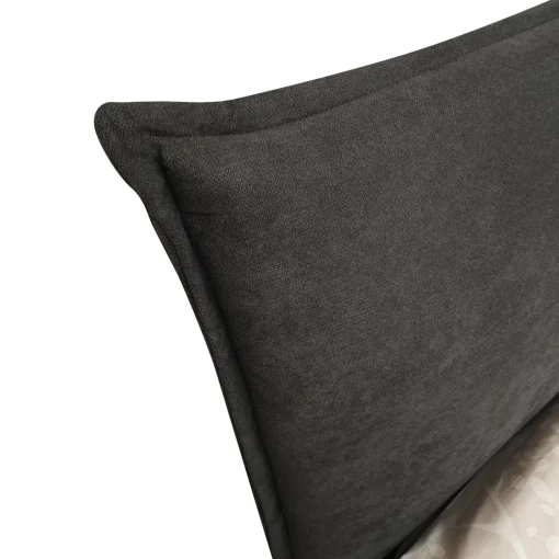 Bissolo Casa Letti Matrimoniali<LETTO MATRIMONIALE CONTENITORE MOD. LINE IN TESSUTO GRIGIO SCURO