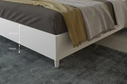 Bissolo Casa Letti Matrimoniali<Letto matrimoniale HUGO bianco frassinato: letto contenitore in offerta