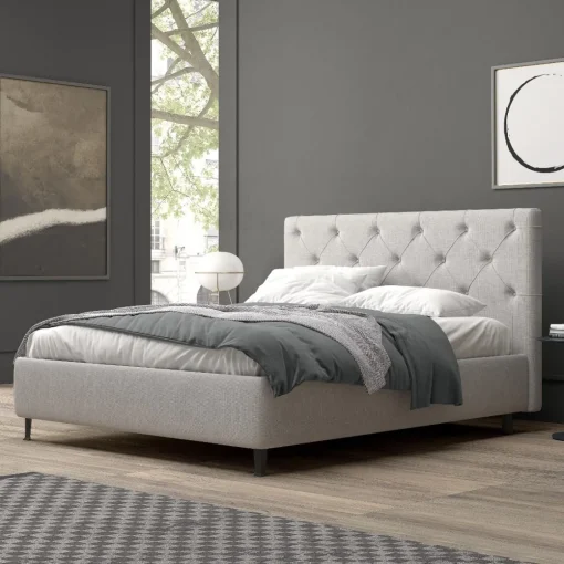Bissolo Casa Letti Matrimoniali<Letto matrimoniale in ecopelle con contenitore