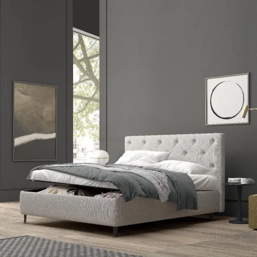 Bissolo Casa Letti Matrimoniali<Letto matrimoniale in ecopelle con contenitore