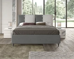Bissolo Casa Letti Matrimoniali<Letto matrimoniale in tessuto Jasmine
