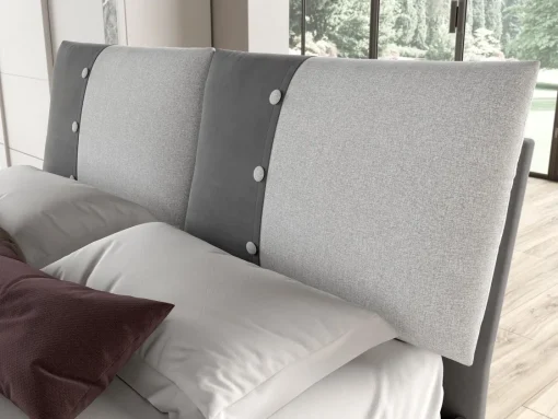 Bissolo Casa Letti Matrimoniali<Letto matrimoniale in tessuto Jasmine