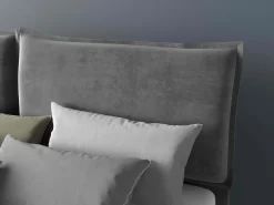 Bissolo Casa Letti Matrimoniali<Letto matrimoniale LOTO in tessuto grigio con contenitore