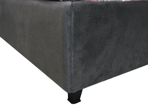 Bissolo Casa Letti Matrimoniali<Letto matrimoniale LOTO in tessuto grigio con contenitore