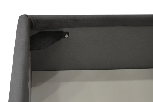Bissolo Casa Letti Matrimoniali<Letto matrimoniale LOTO in tessuto grigio con contenitore