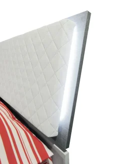 Bissolo Casa Letti Matrimoniali<Letto matrimoniale MILA con contenitore in frassino bianco e cemento